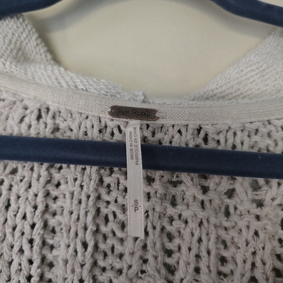 Free People Elan Tierra Cable Knit Hoodie Sweater - Picture 5 of 8